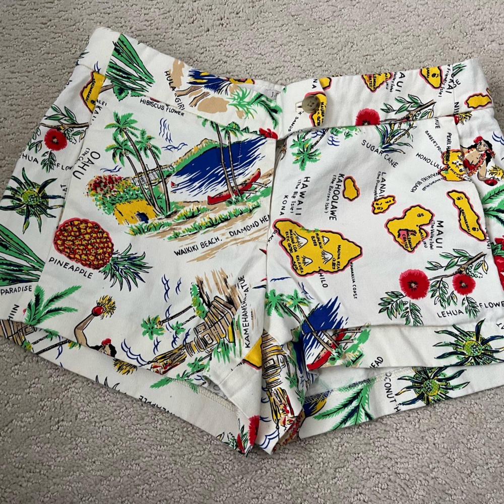 J. Crew Women's Tropical Print Shorts